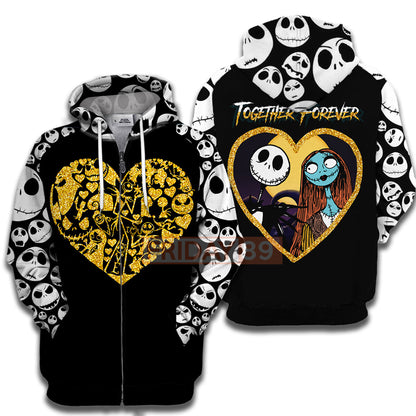 Unifinz TNBC T-shirt Together Forever Heart 3D Print Black T-shirt TNBC Hoodie Sweater Tank 2023