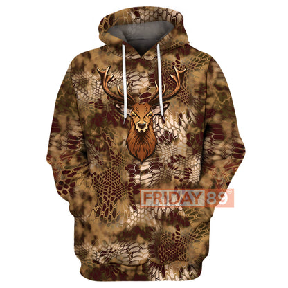 Unifinz Hunting T-shirt Deer Hunter Hunting Camo T-shirt Cool Amazing Hunting Hoodie Sweater Tank 2022