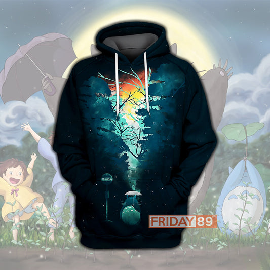 Unifinz GB Hoodie Walk In The Totoro Forest 3D Print T-shirt Awesome High Quality GB Totoro T-shirt Sweater Tank 2022