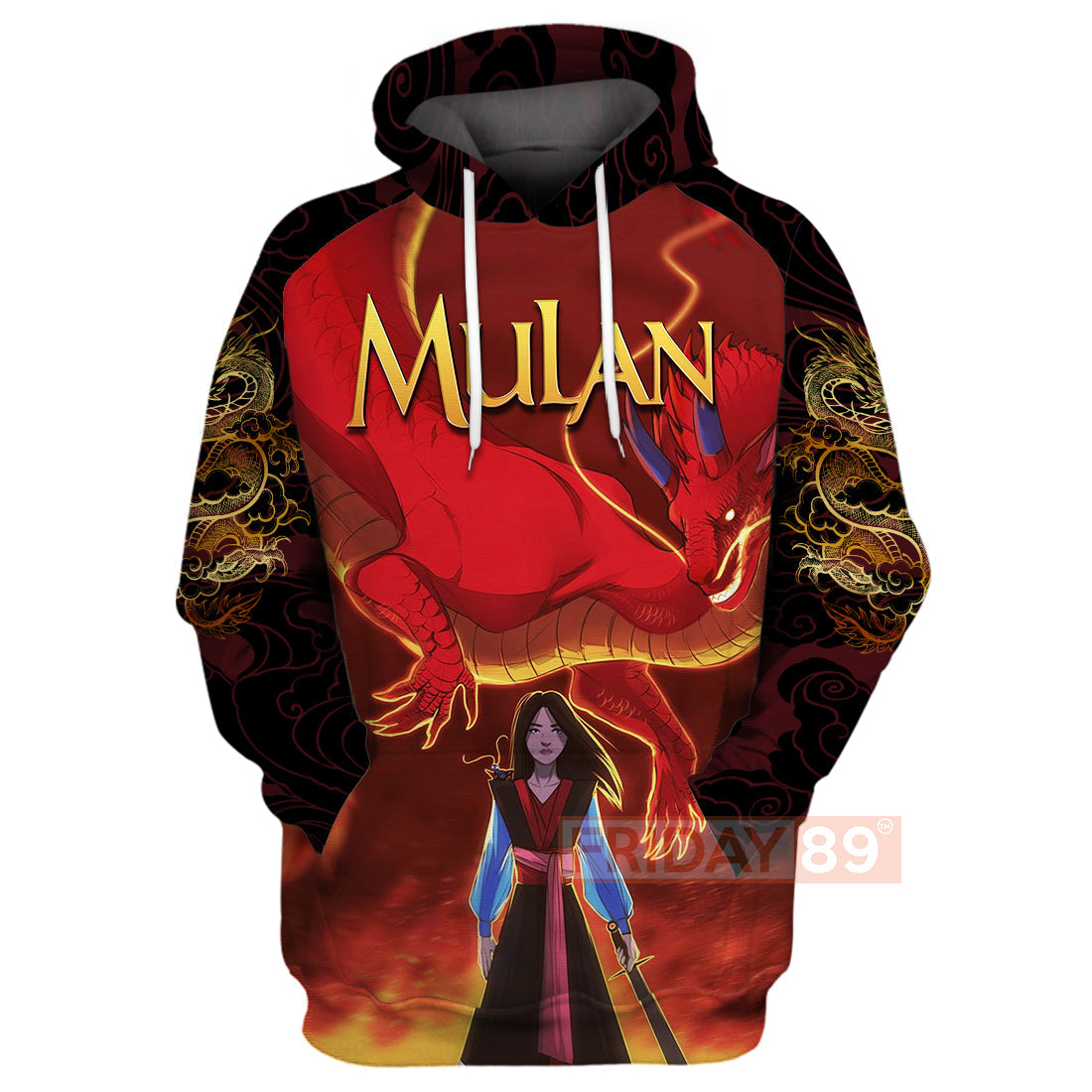 Unifinz DN T-shirt Princess Mulan Dragon Cartoon 3D T-shirt Amazing DN Mulan Hoodie Sweater Tank 2022