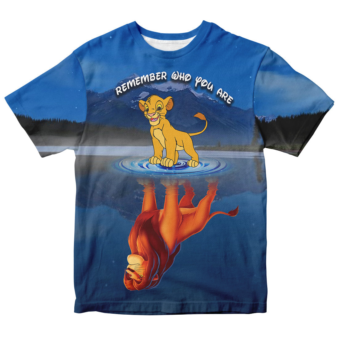 Unifinz DN LK T-shirt Remember Who You Are Simba Blue T-shirt Awesome DN LK Hoodie Sweater Tank 2027