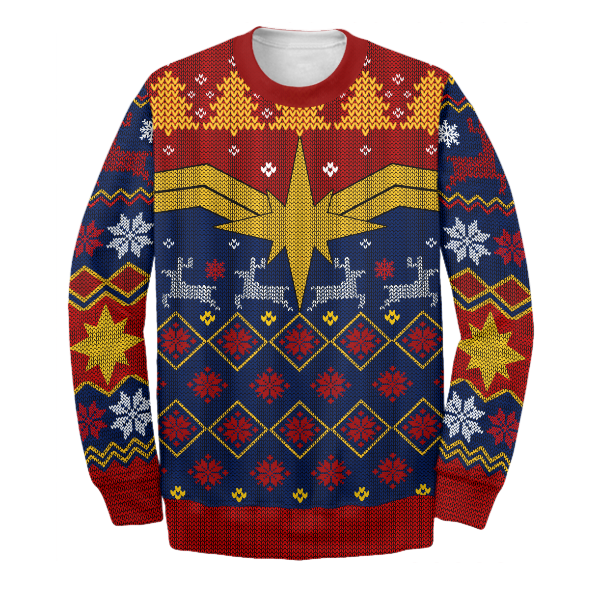 Unifinz MV Sweatshirt CM Ugly Long Sleeve Christmas Printing MV Sweatshirt 2022