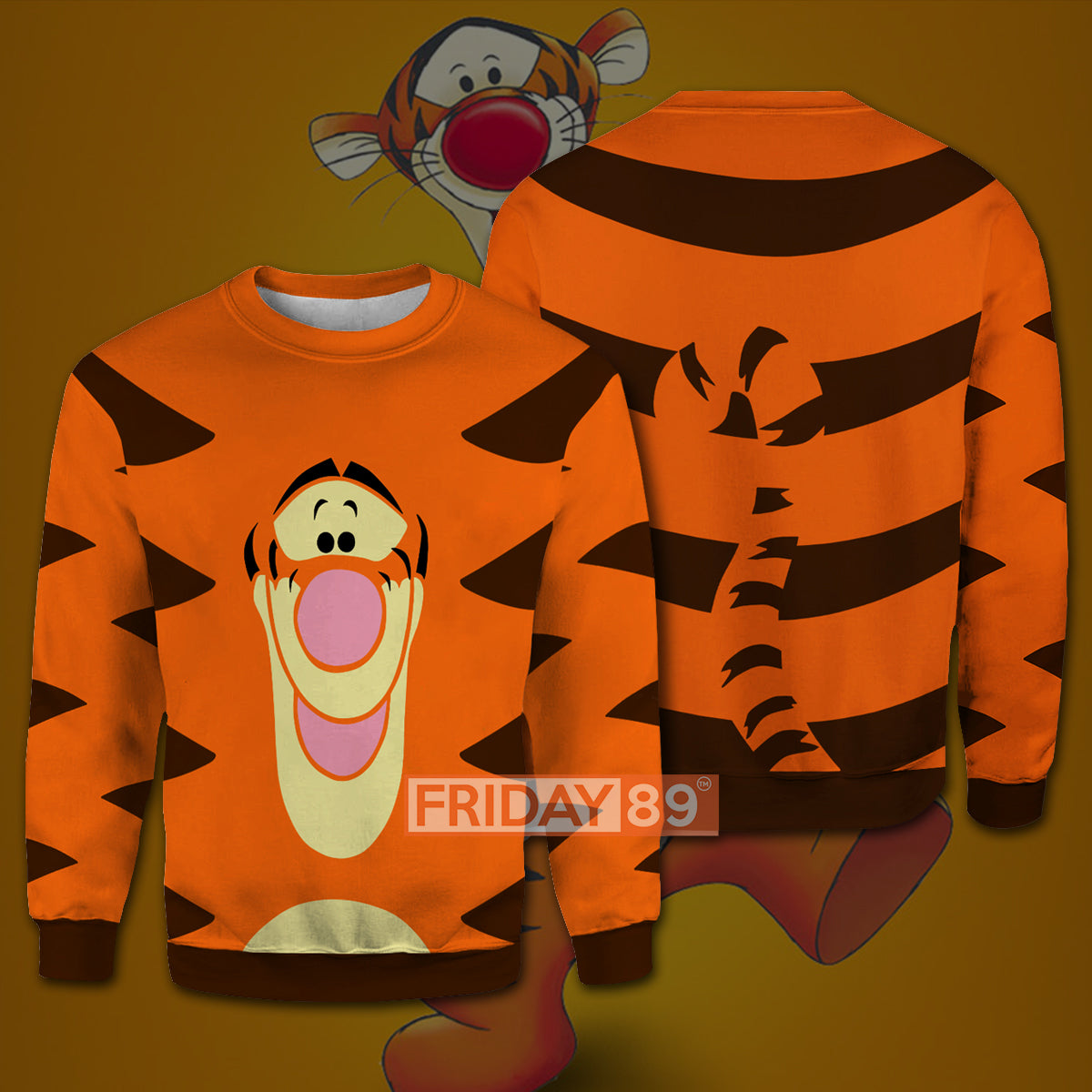 Unifinz DN WTP T-shirt Tigger Winnie-the-pooh 3D Print T-shirt Cute High Quality DN WTP Hoodie Sweater Tank 2023