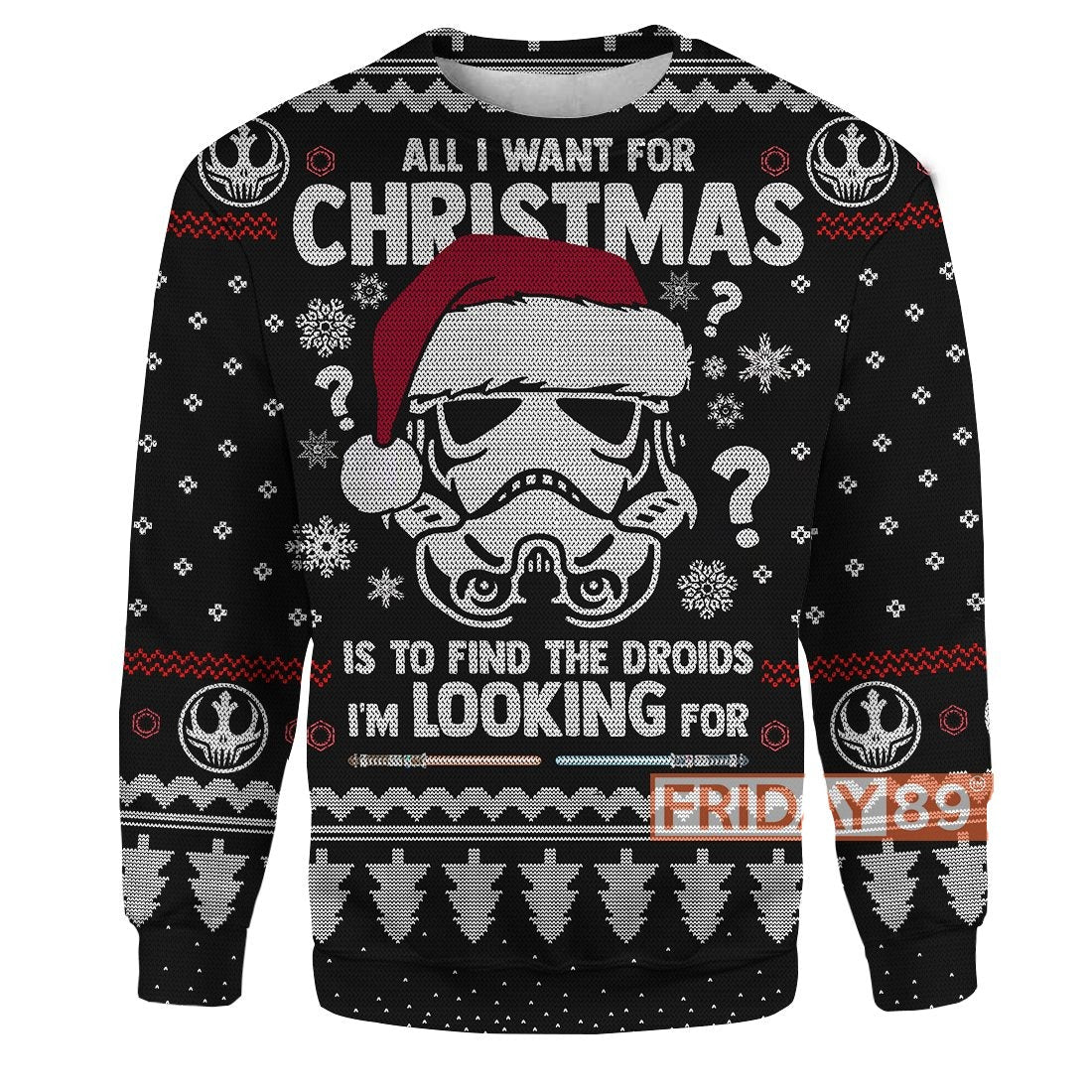 Unifinz SW Storm Trooper Droid T shirt Find The Droids I'm Looking SW Christmas Hoodie SW Hoodie Sweater Tank 2023