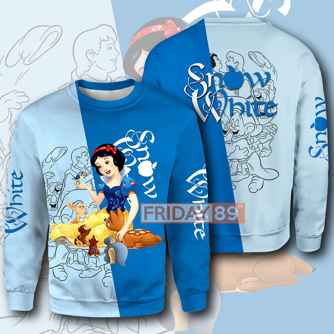 Unifinz DN T-shirt Princess Snow White and The Seven Dwarfs T-shirt Amazing DN Snow White Hoodie Sweater Tank 2023