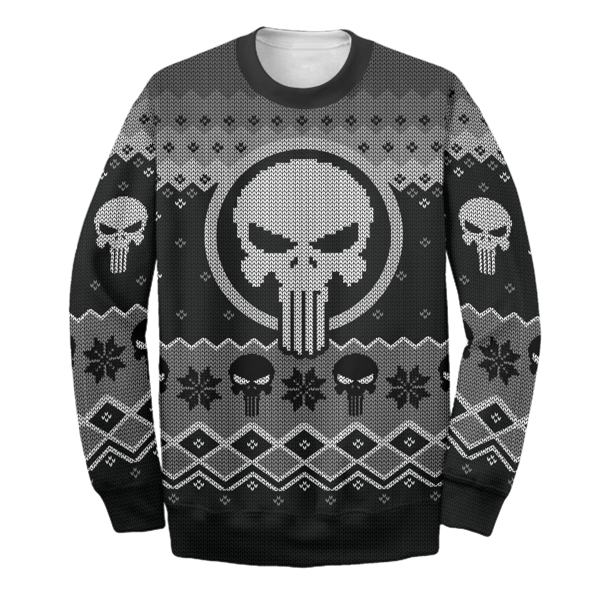 Unifinz Punisher MV Sweater PNS Ugly Long Sleeve Punisher Sweatshirt 2022