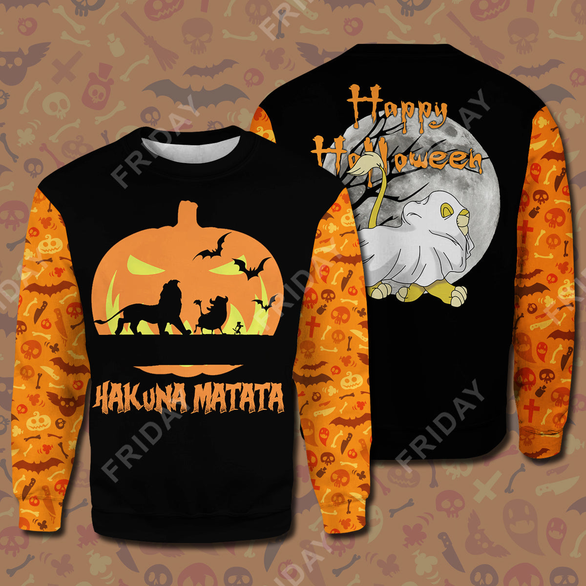 Unifinz DN LK T-shirt Hakuna Matata Happy Halloween T-shirt Awesome DN LK Hoodie Sweater Tank DN Halloween Hoodie Shirt 2023