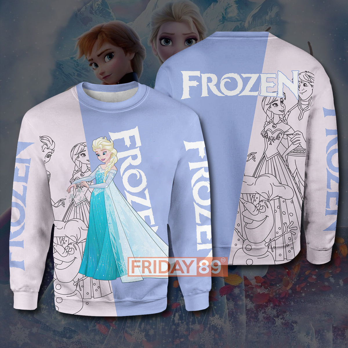 Unifinz DN T-shirt Princess Elsa and Anna Frozen T-shirt Awesome DN Frozen Hoodie Sweater Tank Elsa Hoodie Shirt 2023