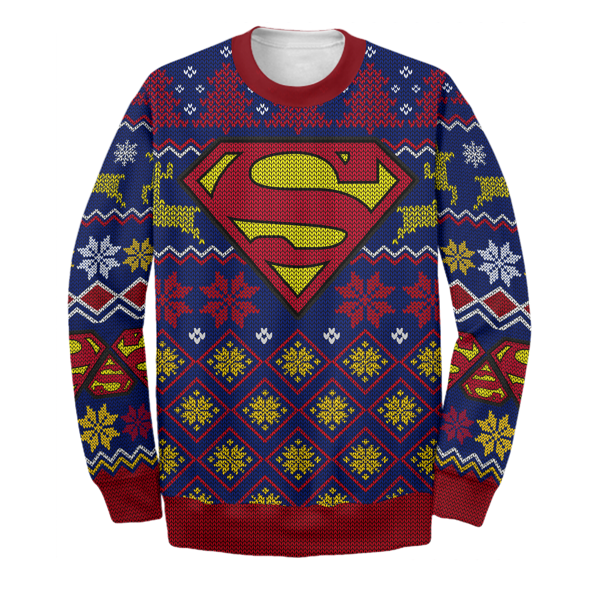 Unifinz DC Super Man Sweater Super M Ugly Long Sleeve Printing DC Super Man Sweatshirt 2022