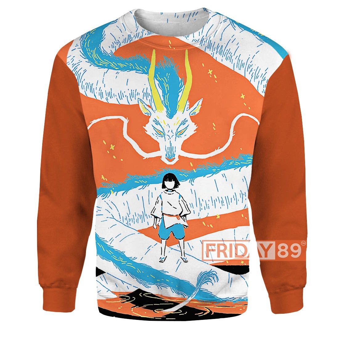 Unifinz GB Hoodie GB Spirited Away Haku And Dragon Art 3D T-shirt Amazing GB Shirt Sweater Tank 2023