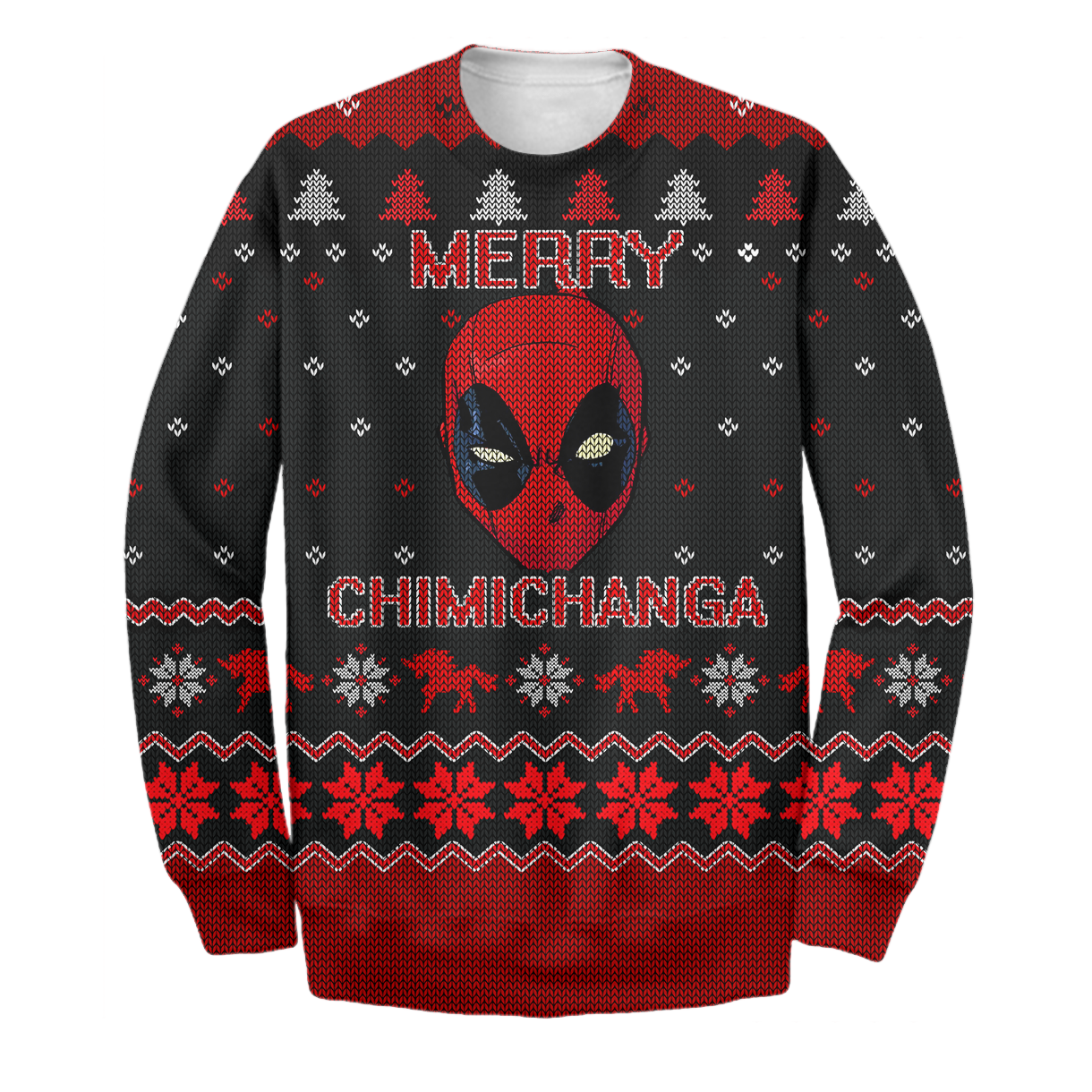 Unifinz MV Sweater Deadpool Merry Chimichanga 3D Print Shirt Amazing MV Sweatshirt 2022