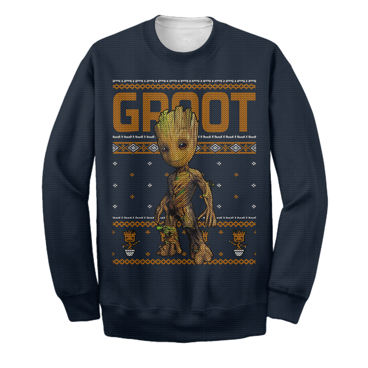 Unifinz MV Sweater Baby Tree Groot Ugly Long Sleeve Christmas Printing Amazing MV Thanos Sweatshirt 2022