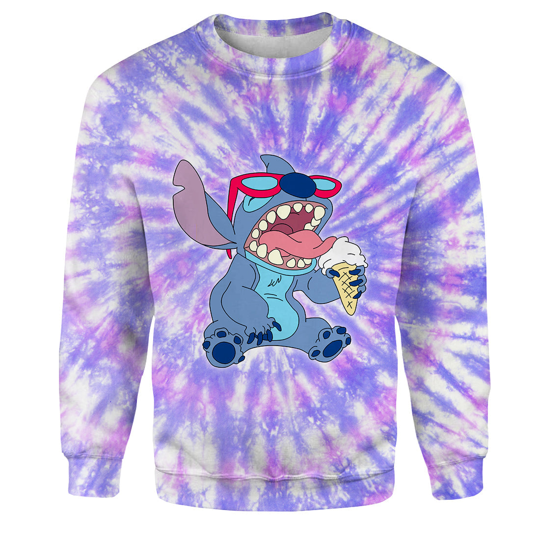 Unifinz DN Stitch T-shirt 3D Print Stitch Tie Dye T-shirt Amazing DN Stitch Hoodie Sweater Tank 2022