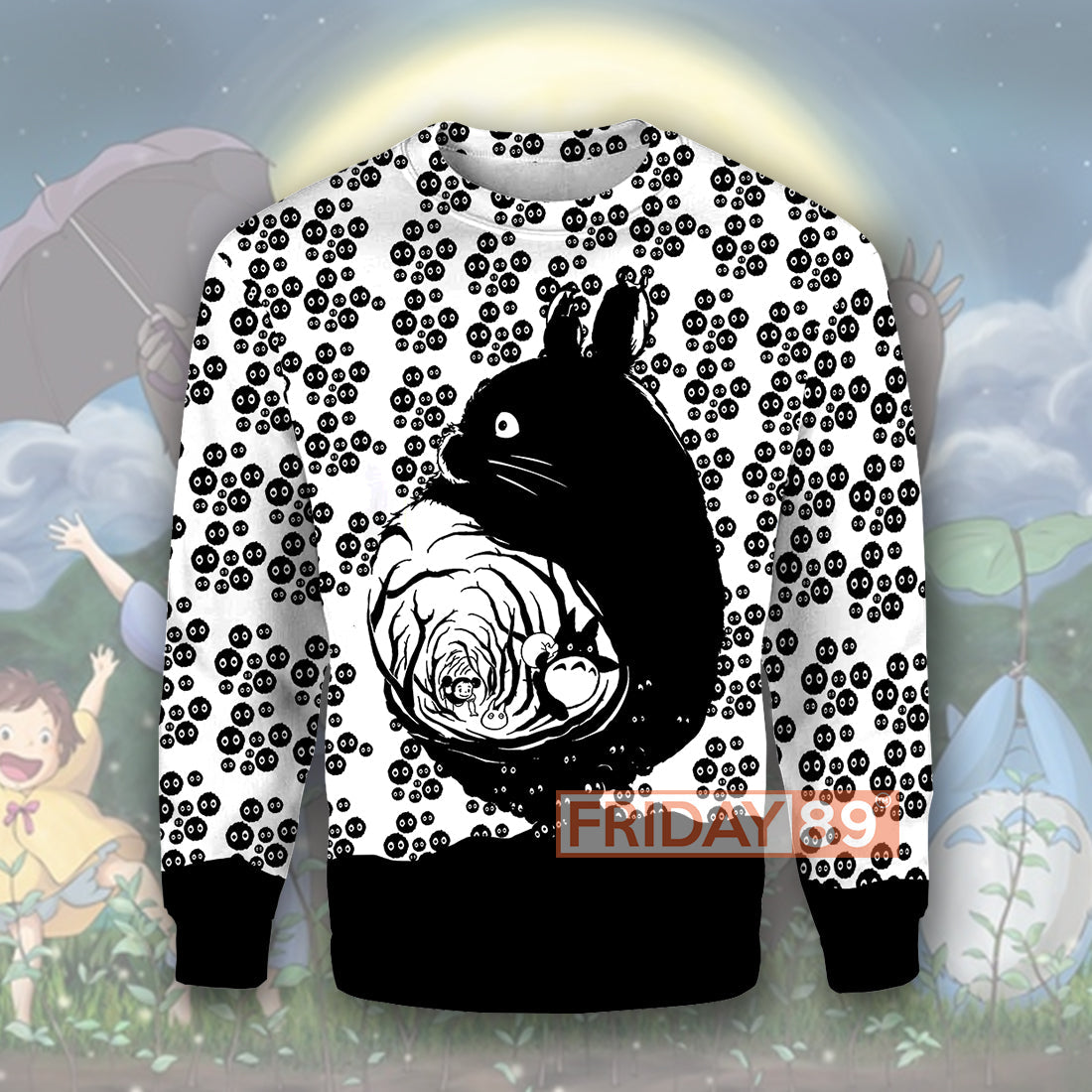Unifinz GB T-shirt GB Totoro Dust Bunnies Totoro Art 3D Print T-shirt Amazing High Quality GB Totoro Hoodie Sweater Tank 2023
