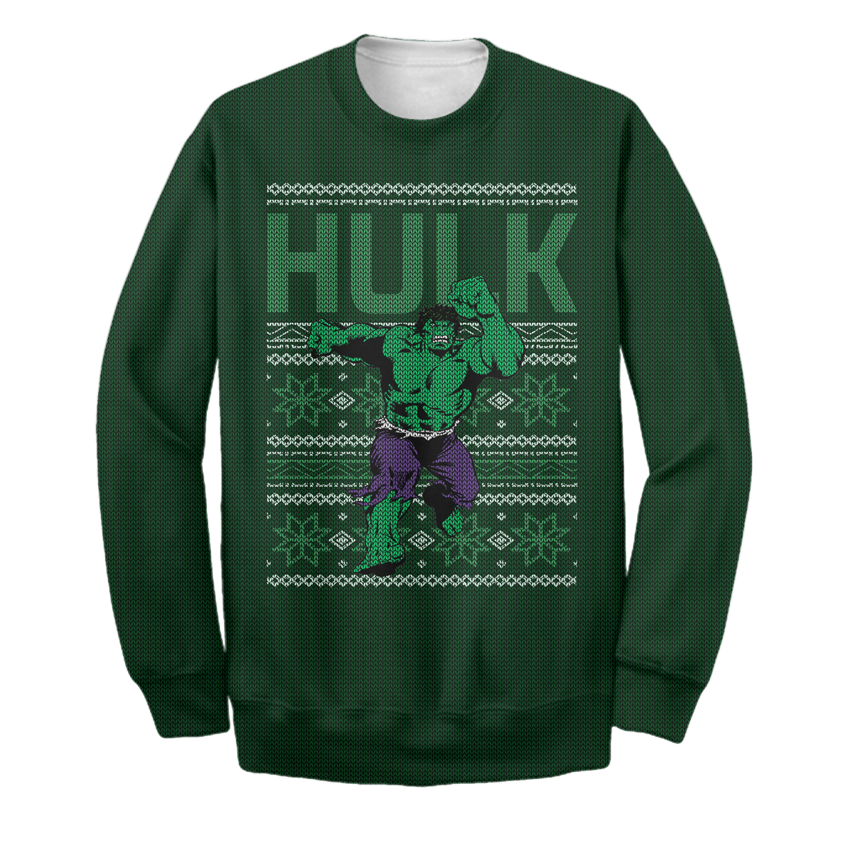 Unifinz MV Hulk Sweater TH Ugly Long Sleeve Christmas Printing Awesome MV Hulk Sweatshirt 2022