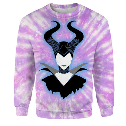 Unifinz DN Maleficent T-shirt 3D Print Maleficent Tie Dye T-shirt DN Maleficent Hoodie Sweater Tank 2023