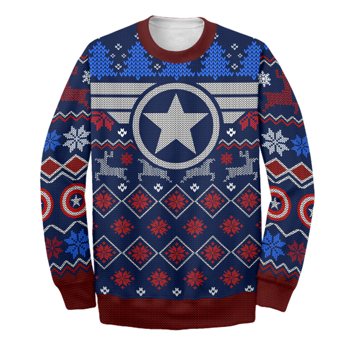 Unifinz MV Sweater CA Ugly Long Sleeve Christmas Ver 02 Printing MV Sweatshirt 2022