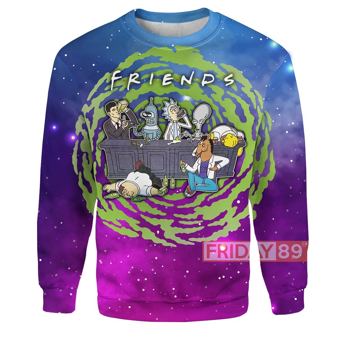 Unifinz Rick And Morty Hoodie R&M Friends 3D Print T-shirt Rick And Morty Shirt Sweater Tank 2023