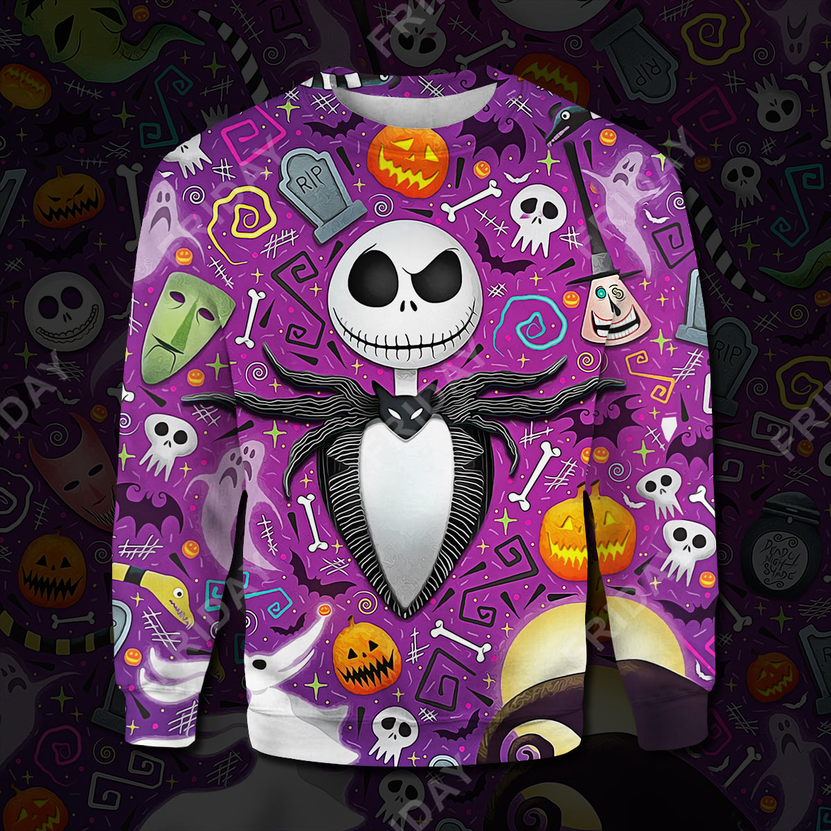 Unifinz TBNC T-shirt Pumpkin King With Halloween Items T-shirt Amazing DN TBNC Hoodie Sweater Tank Jack Skellington Hoodie Shirt 2023