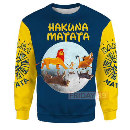 Unifinz LK T-shirt In The Moon - Hakuna Matata T-shirt Awesome DN LK Hoodie Sweater Tank 023