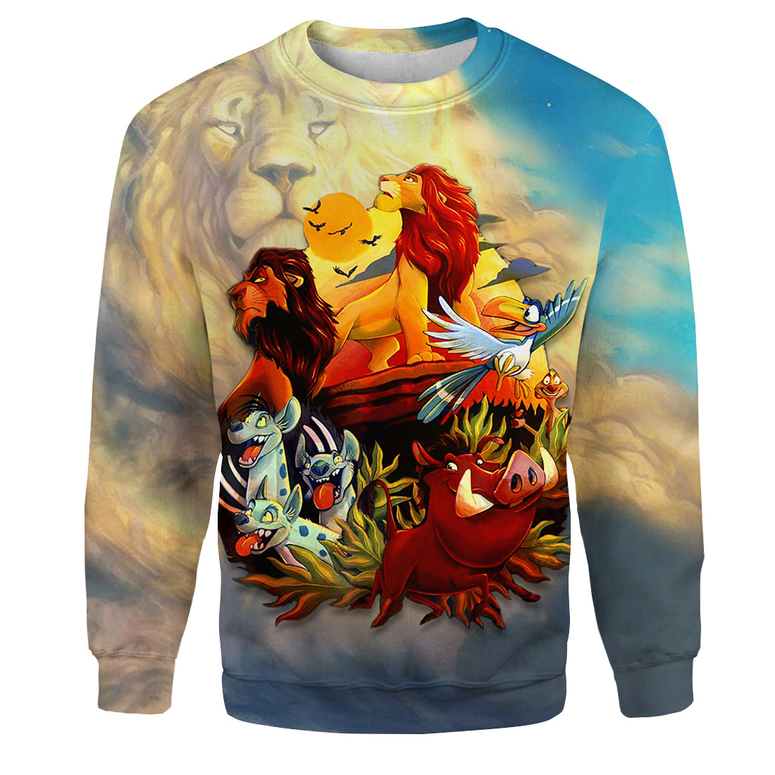 Unifinz DN LK T-shirt 3D Print Lion King Main Cast Hoodie Amazing DN LK Hoodie Sweater Tank 2022