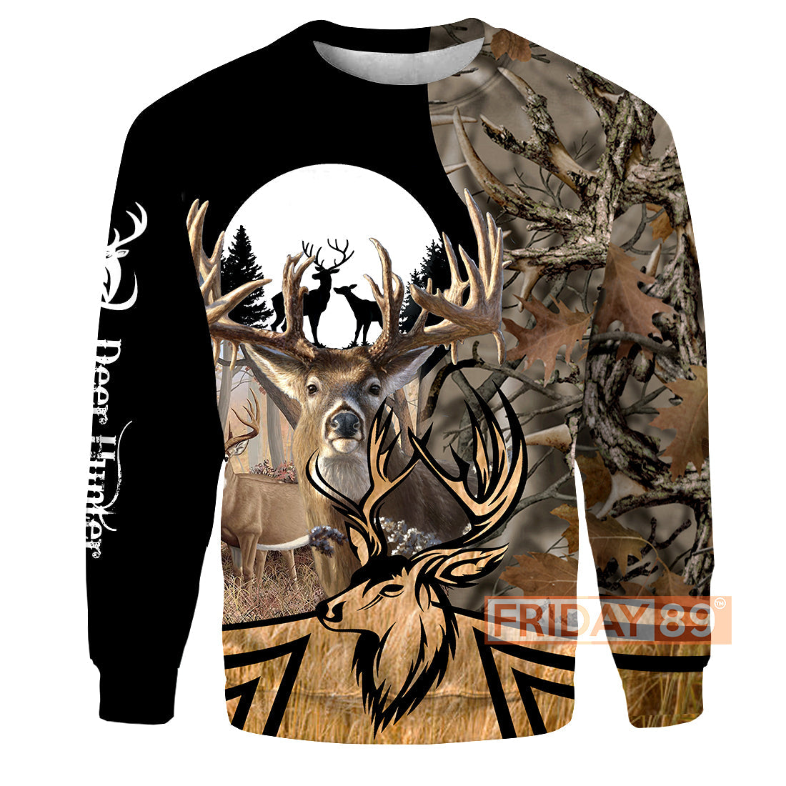 Unifinz Hunting Hoodie Deer Hunting Deers Shadow Forest Art T-shirt Amazing Hunting Shirt Sweater Tank 2024