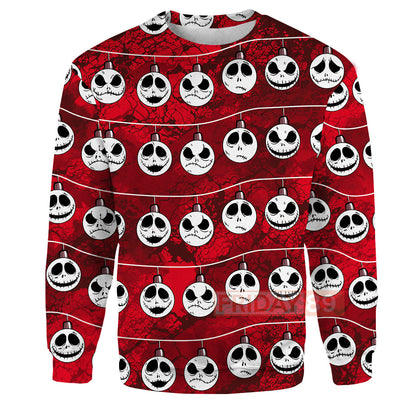 Unifinz TNBC Hoodie The Nightmare Faces - Jack Christmas T-shirt TNBC Shirt Sweater Tank 2023