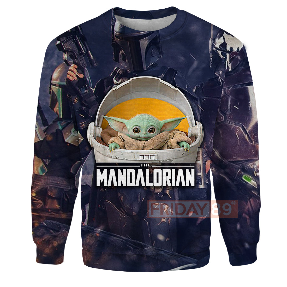 Unifinz SW Tshirt SW The Child Floating Baby Yoda Mandalorian Tshirt