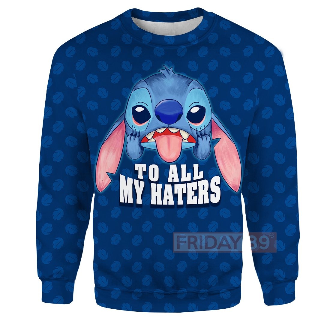 Unifinz DN Stitch T-shirt Stitch To All My Haters Blue T-shirt Amazing DN Stitch Hoodie Sweater Tank 2023