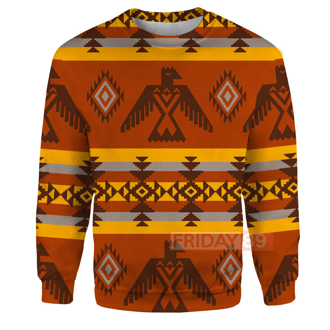 Unifinz Native American Hoodie Orange Eagle Symbols Native American Culture Patterns Tshirt Native American Shirt Sweater Tank 2023