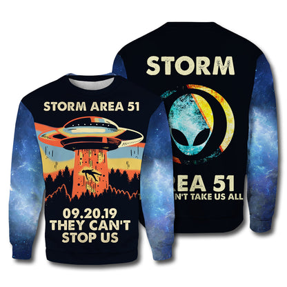 Unifinz Alien Hoodie Storm Area 51 T-shirt Amazing High Quality Alien Shirt Sweater Tank 2023