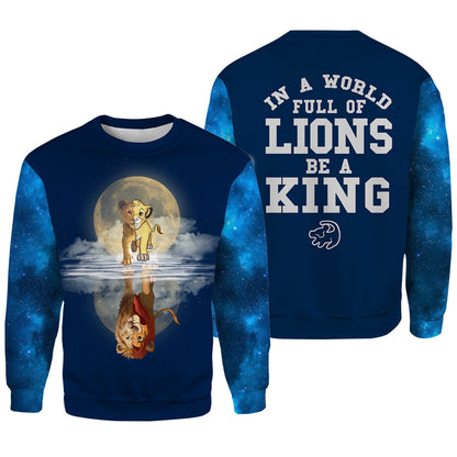 Unifinz DN LK T-shirt 3D Print Be A King T-shirt Awesome DN LK Hoodie Sweater Tank 2024
