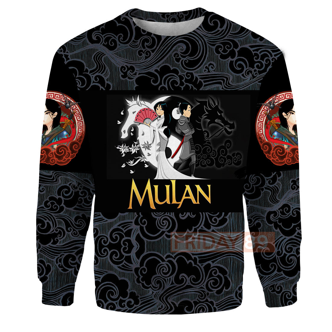 Unifinz Mulan DN T-shirt Princess Mulan Beauty Art Motif Pattern 3D T-shirt Amazing DN Mulan Hoodie Sweater Tank 2023