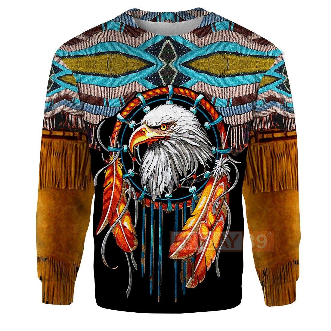 Unifinz Native America T-shirt Native Dreamcatcher Eagle T-shirt Cool Native America Hoodie Sweater Tank 2023