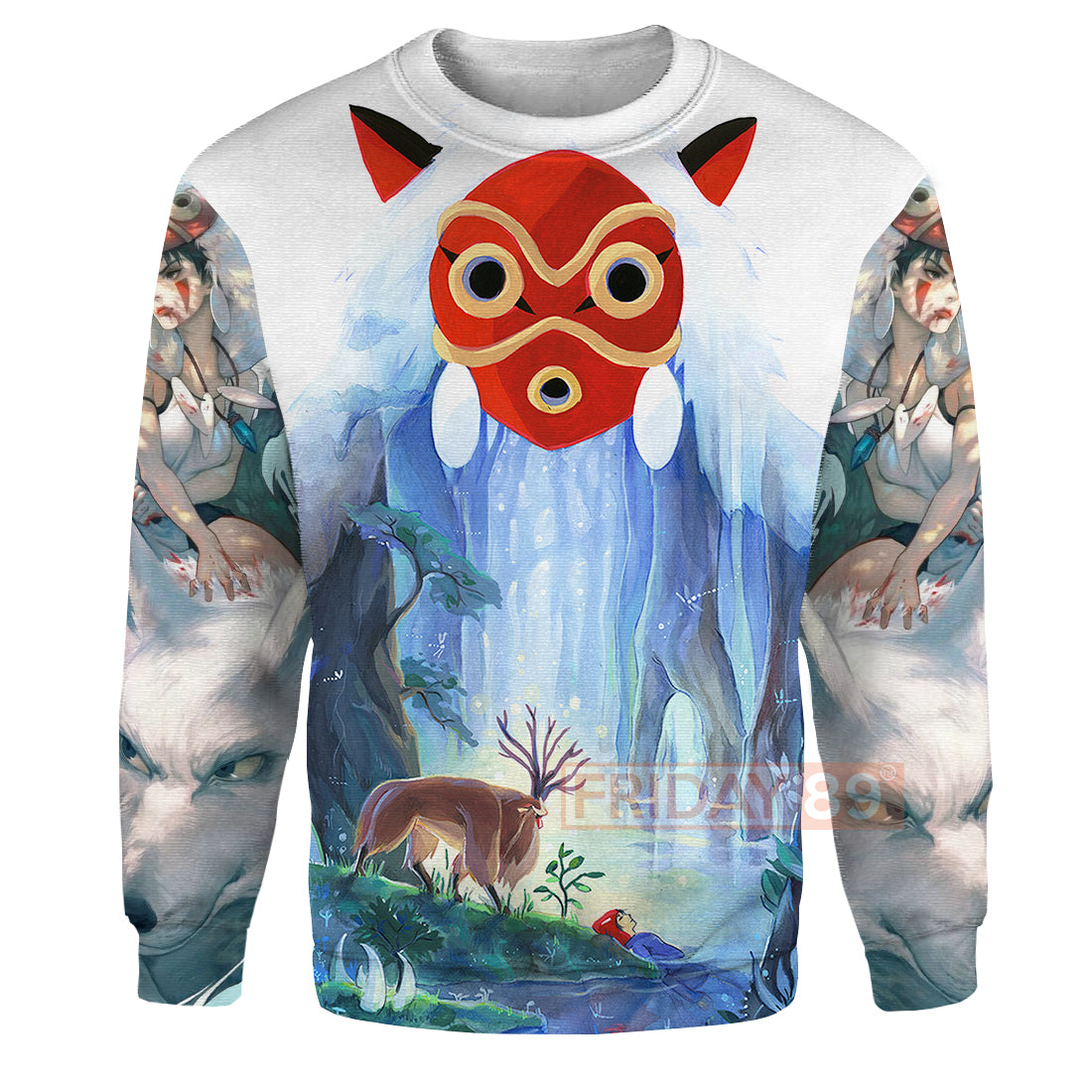 Unifinz GB Mononoke Hoodie GB Princess Mononoke Forest Spirit 3D T-shirt Awesome GB Shirt Sweater Tank 2023