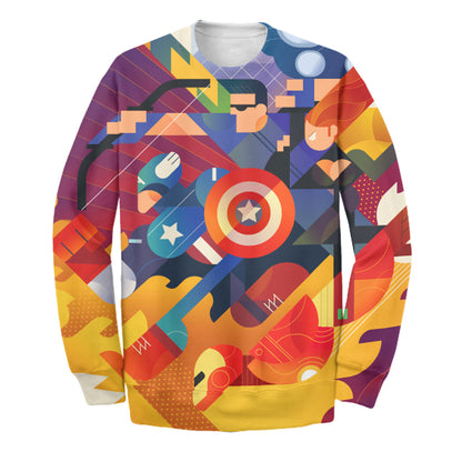 Unifinz MV Avengers Hoodie Super Avengers 3D Print T-shirt Awesome MV Avengers Shirt Sweater Tank 2024