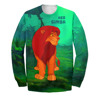 Unifinz DN LK Hoodie Her Simba T shirt Couple Simba Nala Tee High Quality DN LK Shirt Sweater Tank 2024