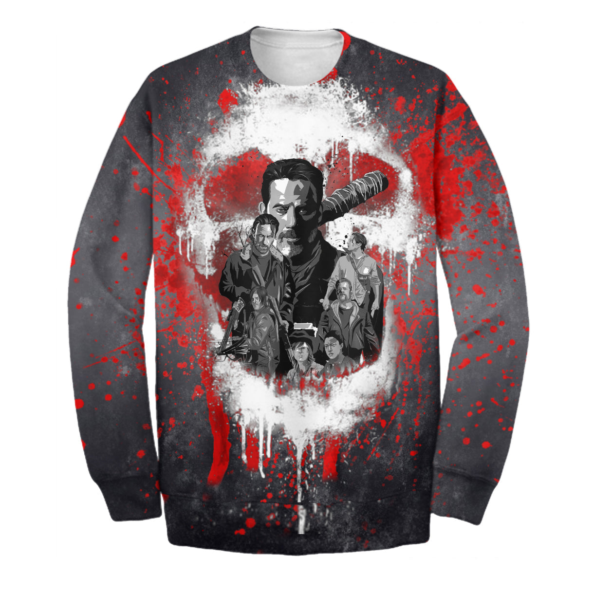 Unifinz The Walking Dead Hoodie The Walking Dead 3D Print T-shirt Amazing The Walking Dead Shirt Sweater Tank 2024