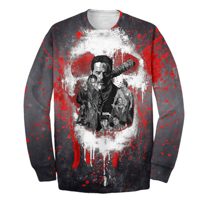 Unifinz The Walking Dead Hoodie The Walking Dead 3D Print T-shirt Amazing The Walking Dead Shirt Sweater Tank 2024