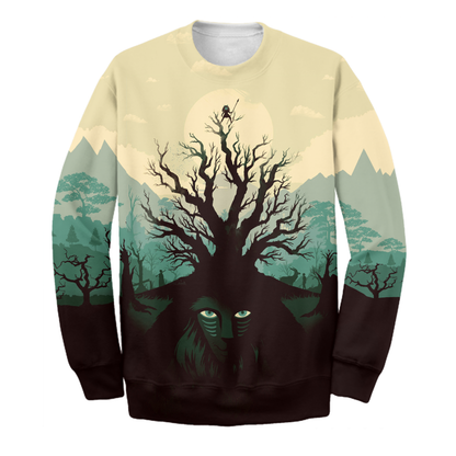 Unifinz Ghibli T-shirt Princess Mononoke 3D Print T-shirt Amazing Ghibli Hoodie Sweater Tank 2024