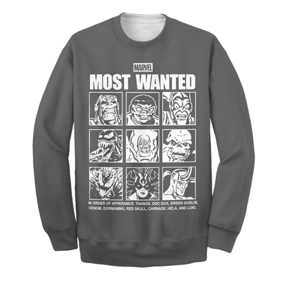 Unifinz MV Hoodie Marvel Most Wanted 3D Print T-shirt  MV Shirt Sweater Tank 2024
