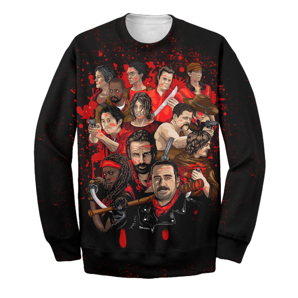 Unifinz The Walking Dead Hoodie The WD Black 3D Print T-shirt Awesome The Walking Dead Shirt Sweater Tank 2024