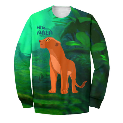 Unifinz DN LK T-shirt His Nala 3D Print T-shirt Amazing High Quality DN LK Hoodie Sweater Tank 2024