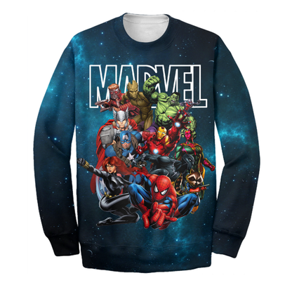 Unifinz MV Hoodie Marvel Avengers Guardians of The Galaxy Team 3D Print T-shirt MV Shirt Sweater Tank 2024
