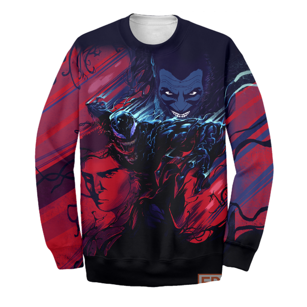 Unifinz MV T-shirt Blue & Red - Venom T-shirt MV Venom Hoodie Sweater Tank 2024