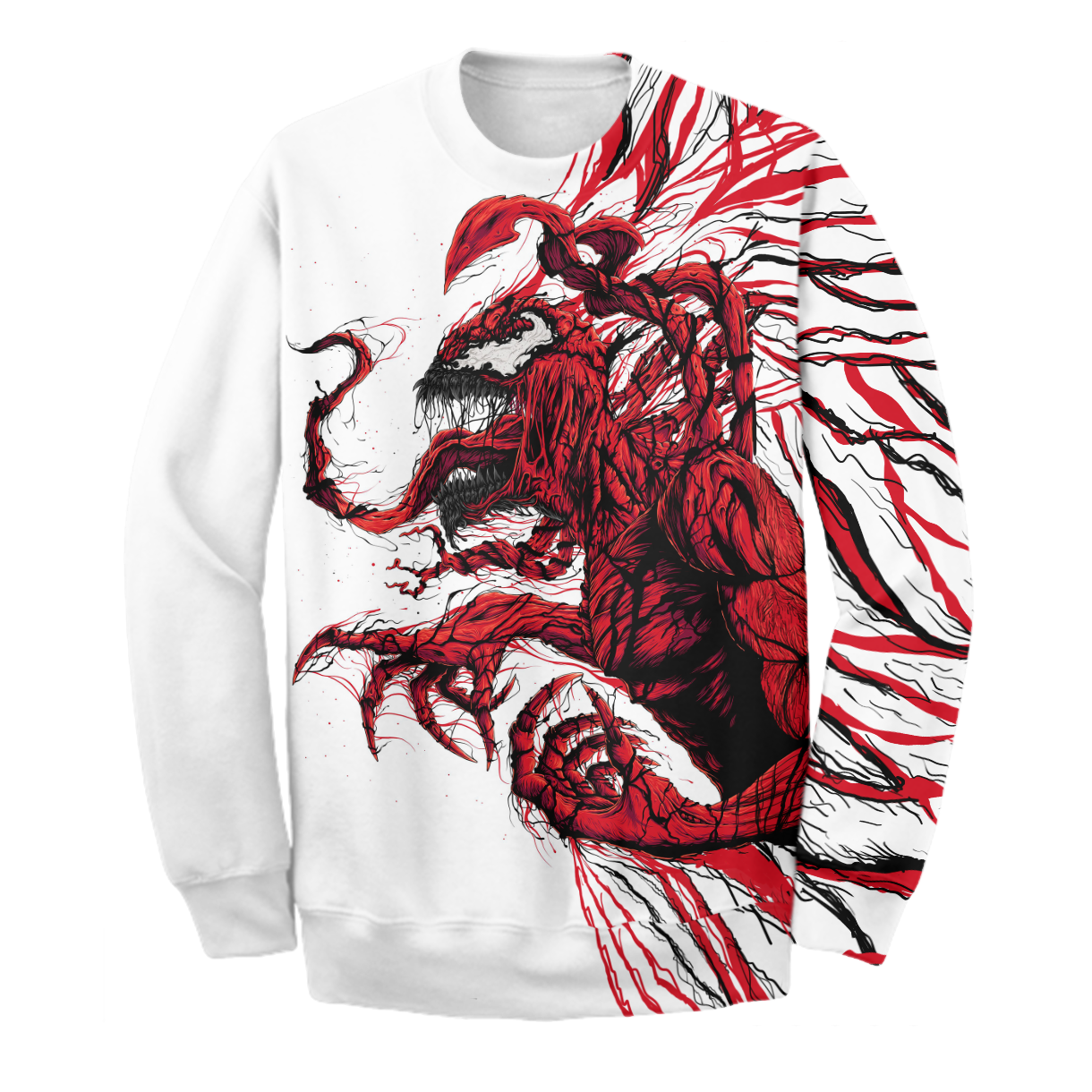 Unifinz Carnage Venom Shirt Venom Carnage Tee Red White Hoodie MV Venom Hoodie Sweater Tank 2024
