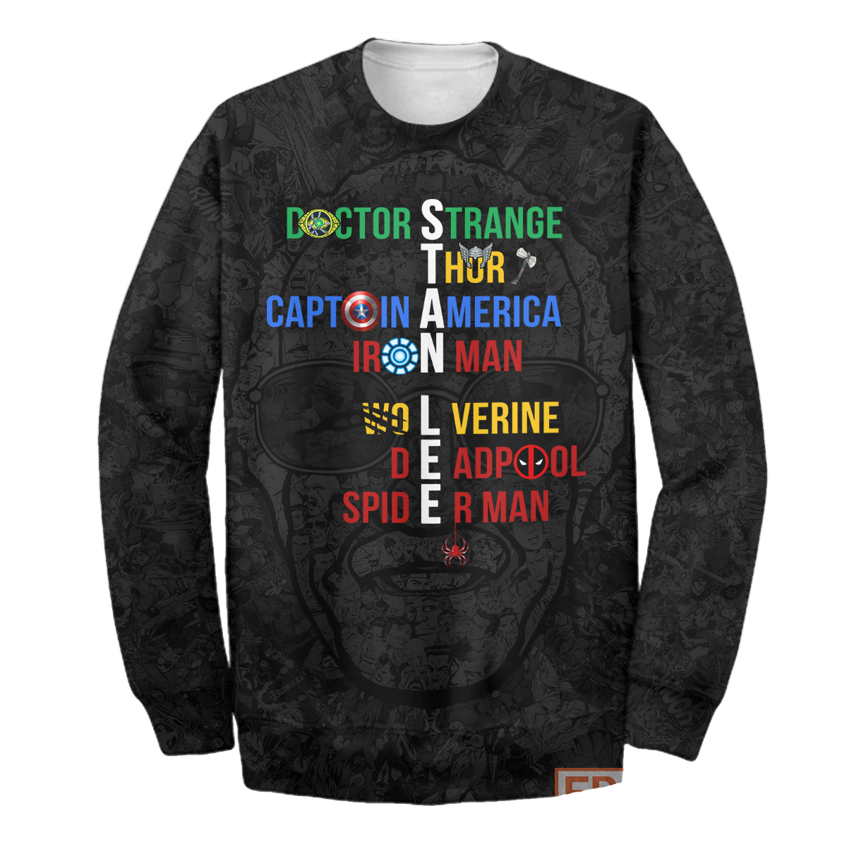 Unifinz Stan Lee Hoodie SL Super Heroes Name T-shirt MV Stan Lee Shirt Sweater Tank 2024