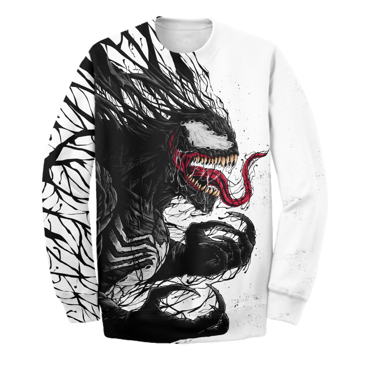 Unifinz Venom Hoodie Black & White Adult New Carnage T Shirt MV Venom Shirt Sweater Tank 2024