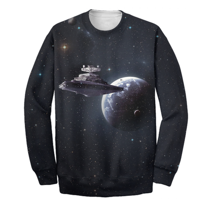 Unifinz SW T-shirt Spaceship Galaxy 3D Print T-shirt SW Hoodie Sweater Tank 2024