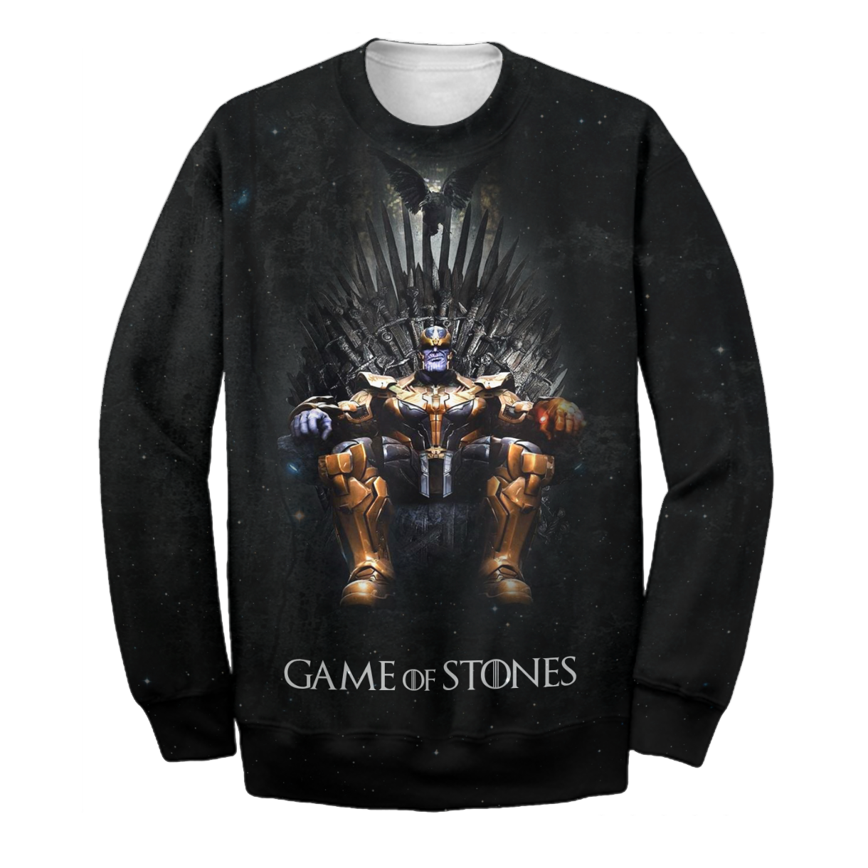 Unifinz MV TN Hoodie Thanos - Game Of Stones 3D Print T-shirt MV TN Shirt Sweater Tank 2024